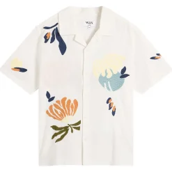 Wax London Didcot Chunky Stitch Flower Vacation Shirt