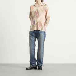 Wax London Didcot Corrigated Floral Vacation Shirt