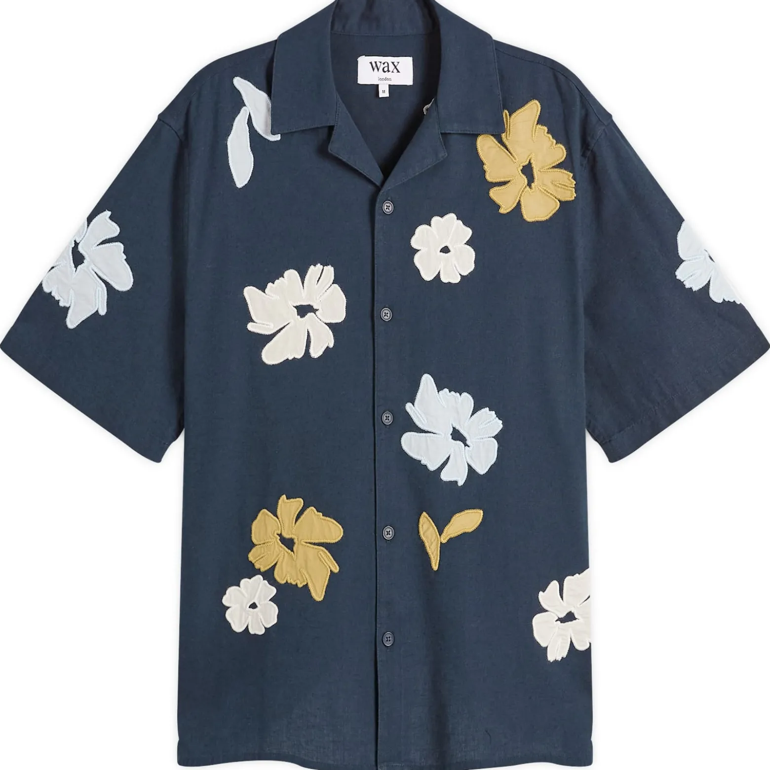 Wax London Didcot Flower Applique Vacation Shirt