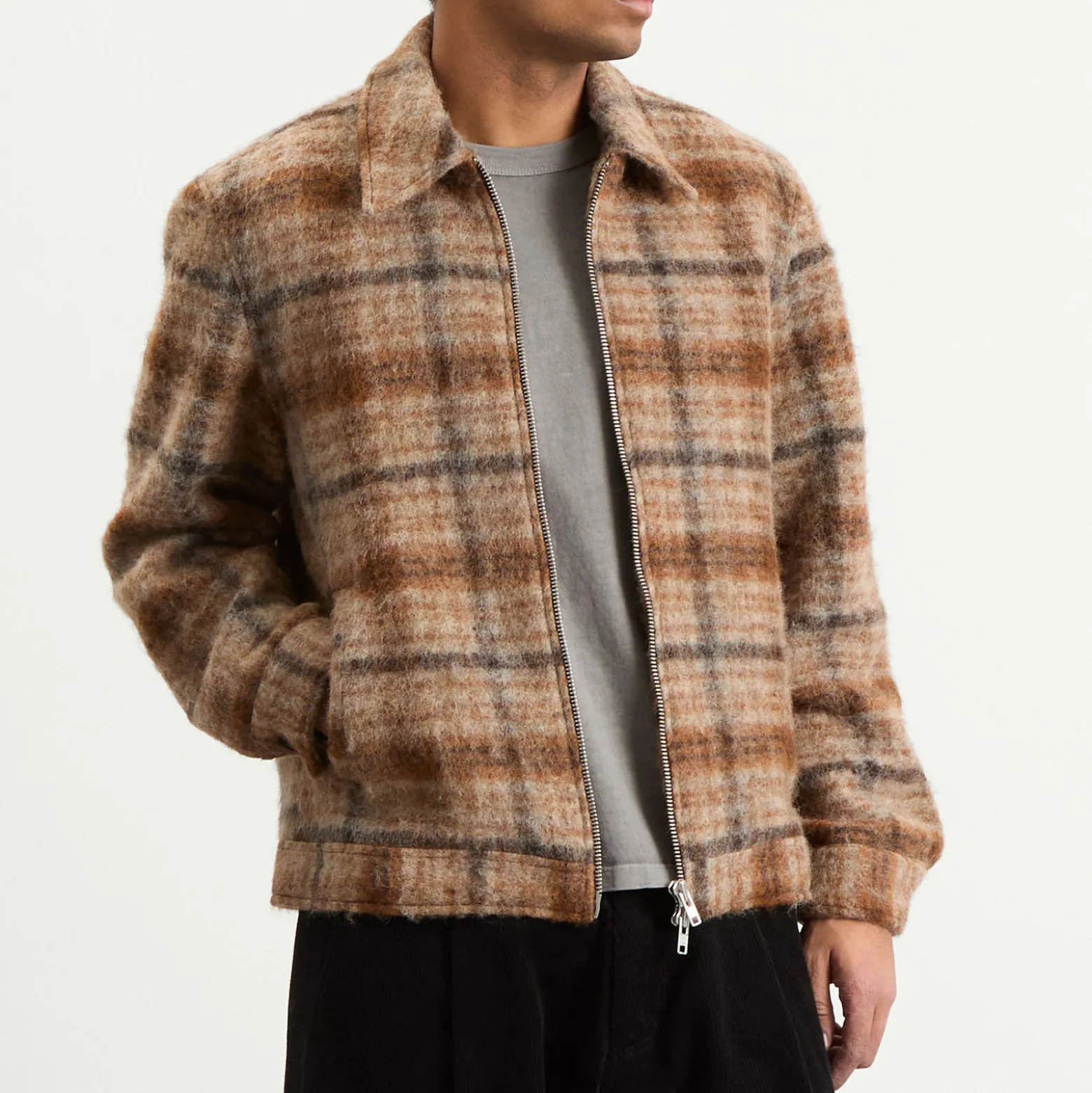Wax London Heath Drawn Check Jacket