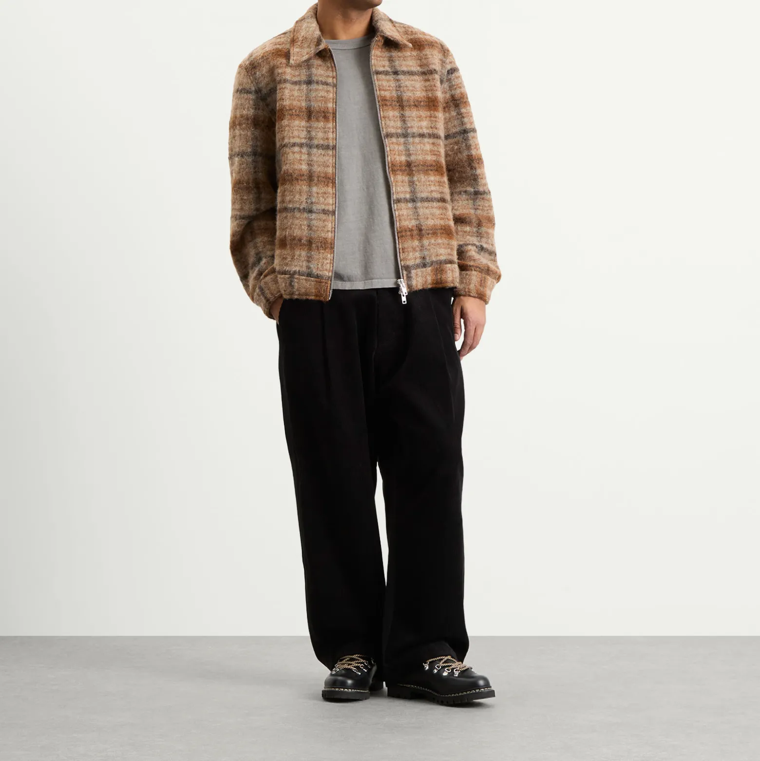 Wax London Heath Drawn Check Jacket