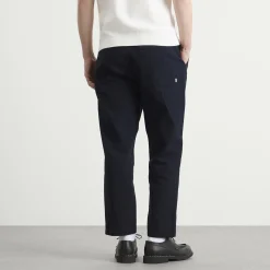Wax London Kurt Cotton Linen Crinkle Trousers