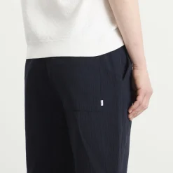 Wax London Kurt Cotton Linen Crinkle Trousers