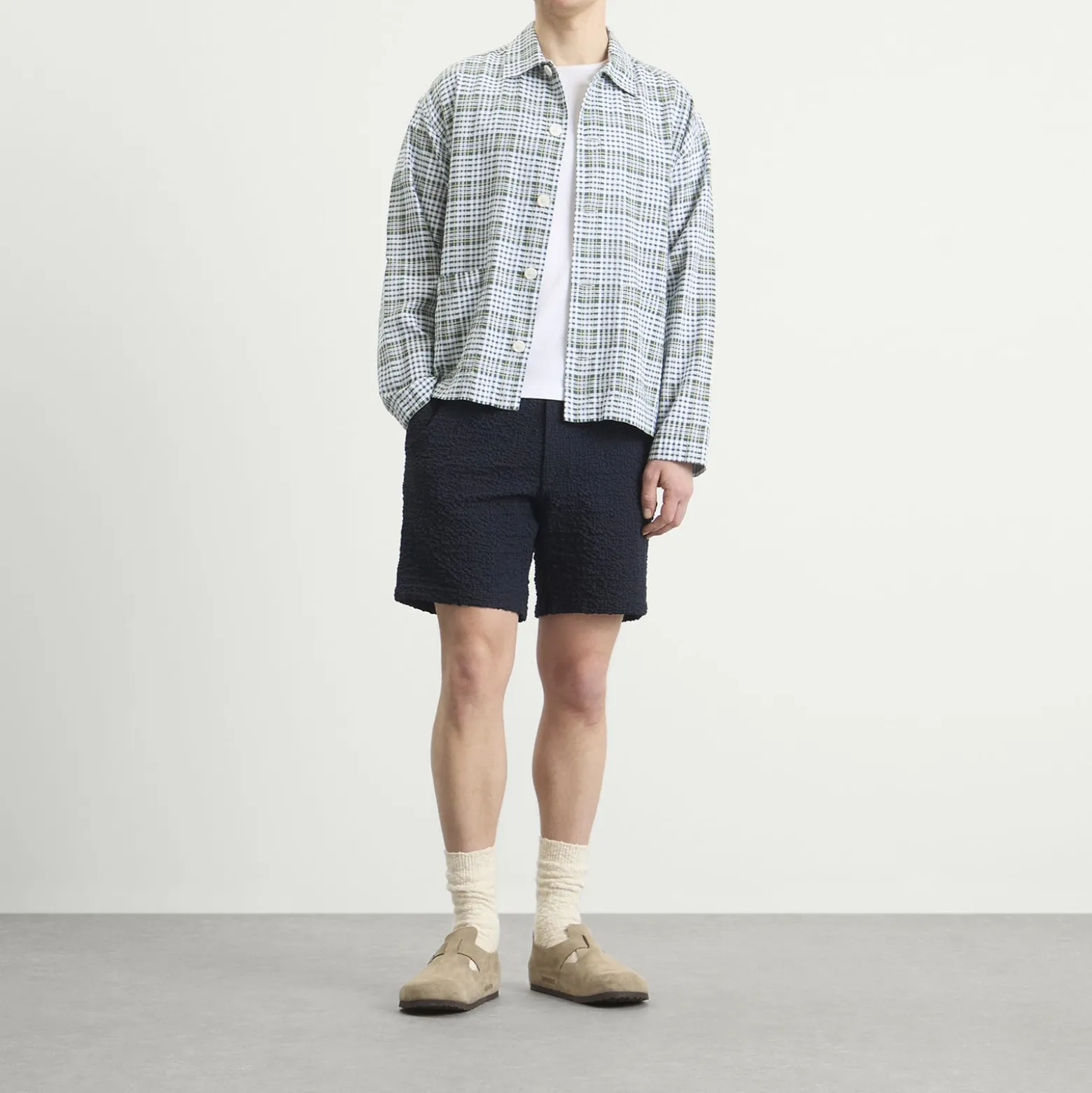 Wax London Kurt Jumbo Seersucker Shorts