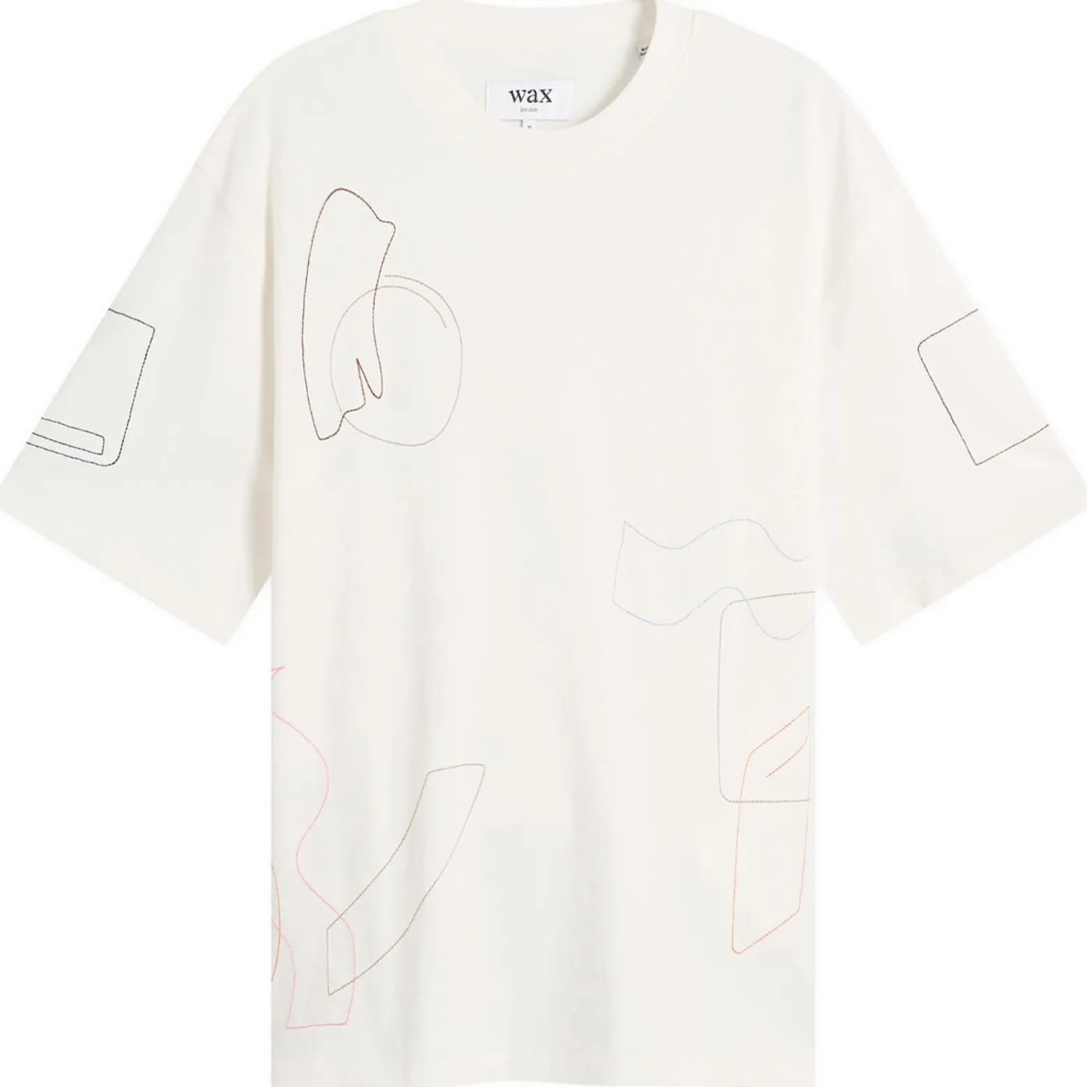 Wax London Milton Shapes Embroidery T-Shirt