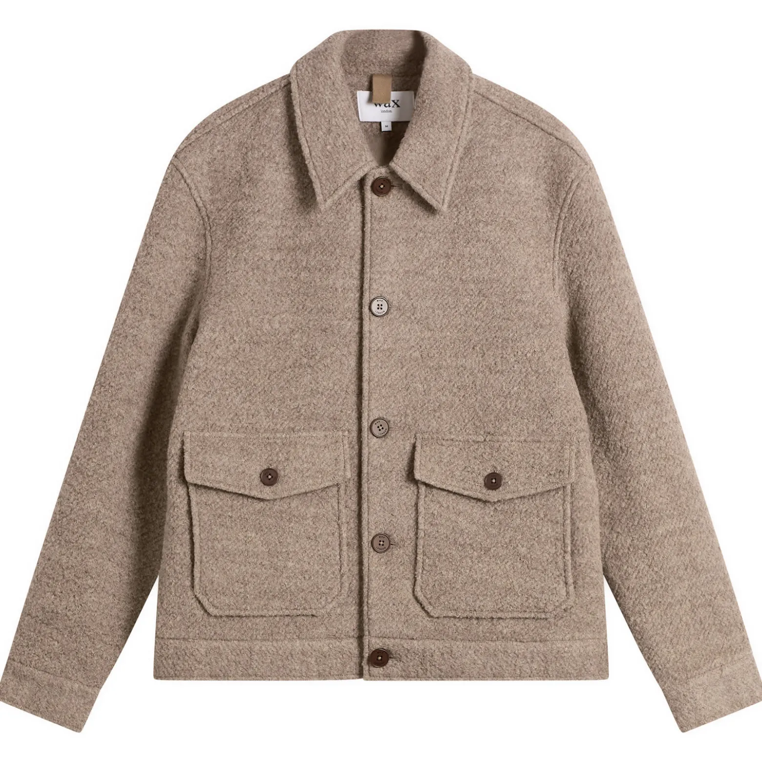 Wax London Newgate Melange Wool Jacket