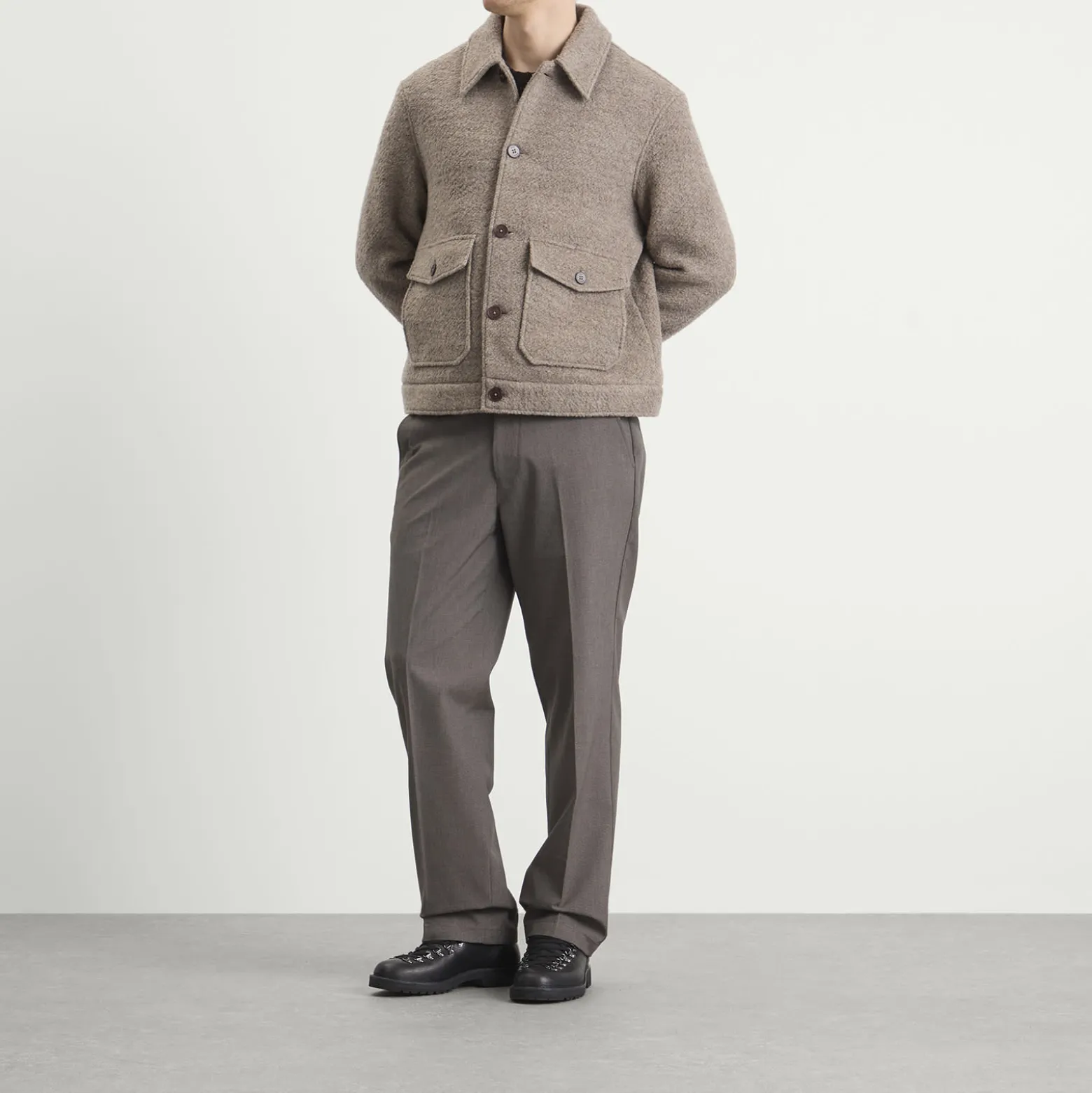 Wax London Newgate Melange Wool Jacket