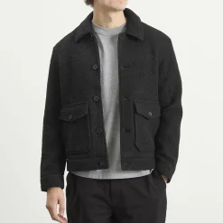 Wax London Newgate Melange Wool Jacket