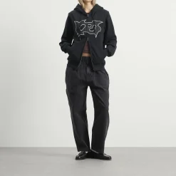 YESEYESEE Bullet Holes Zip-up Hoodie