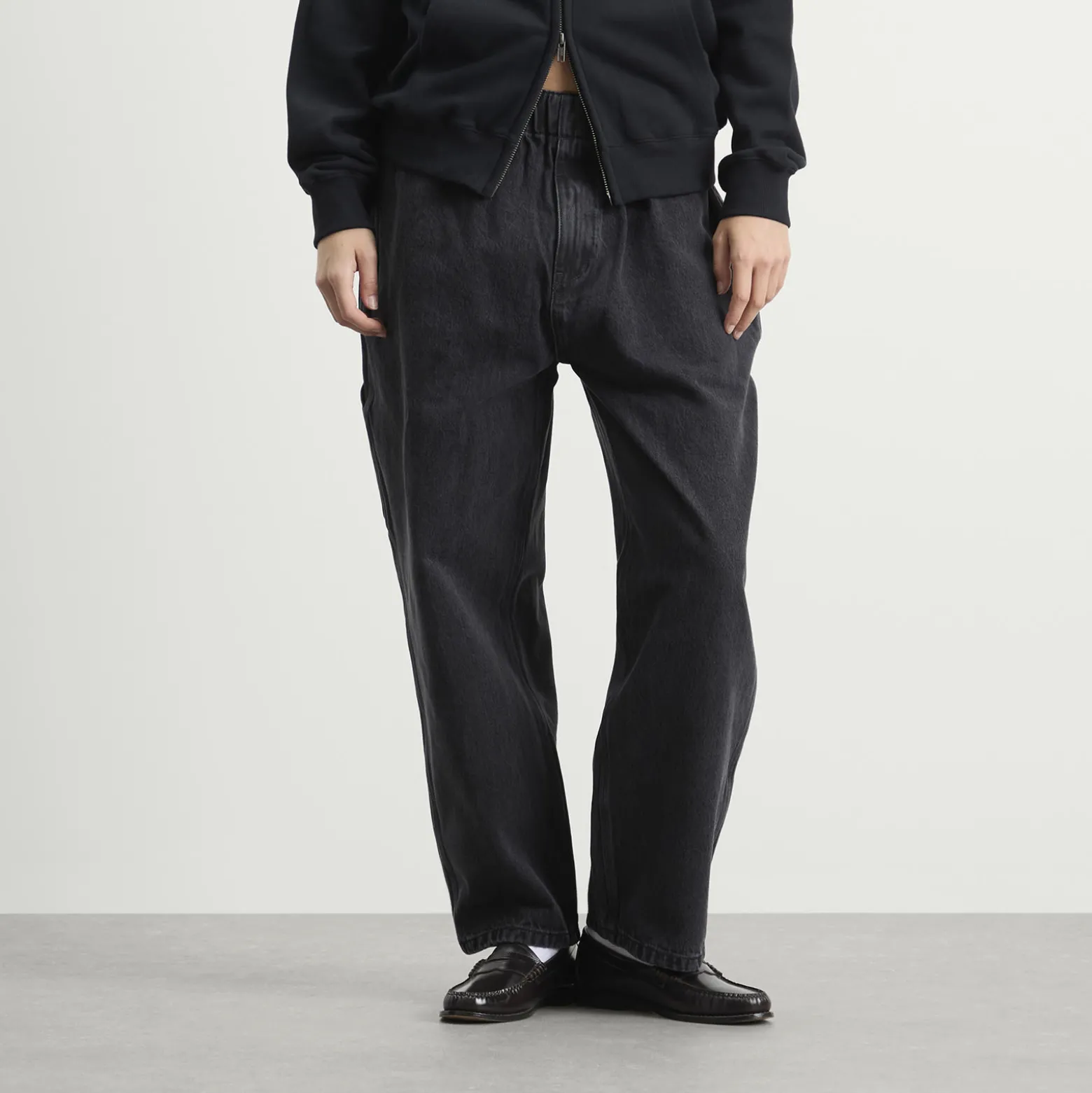 YESEYESEE Comfy Denim Carpenter Pants