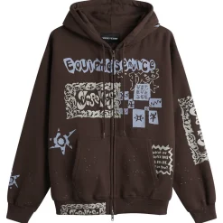 YESEYESEE Scanned Zip-up Hoodie