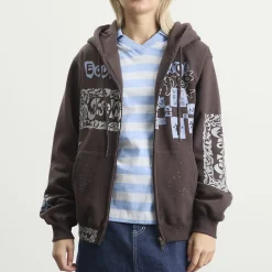 YESEYESEE Scanned Zip-up Hoodie