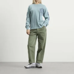YESEYESEE Y.E.S Stamp Waffle Long Sleeve