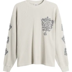 YESEYESEE Y.E.S Stamp Waffle Long Sleeve
