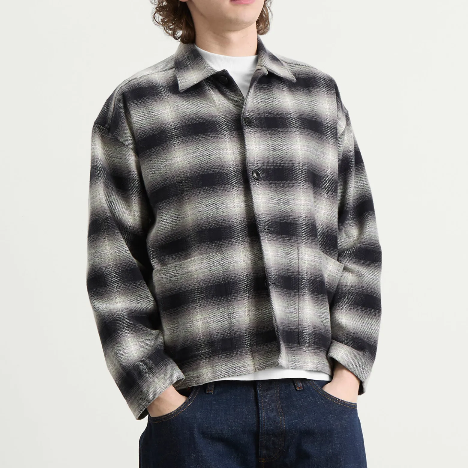 YMC PJ Check Flannel Overshirt