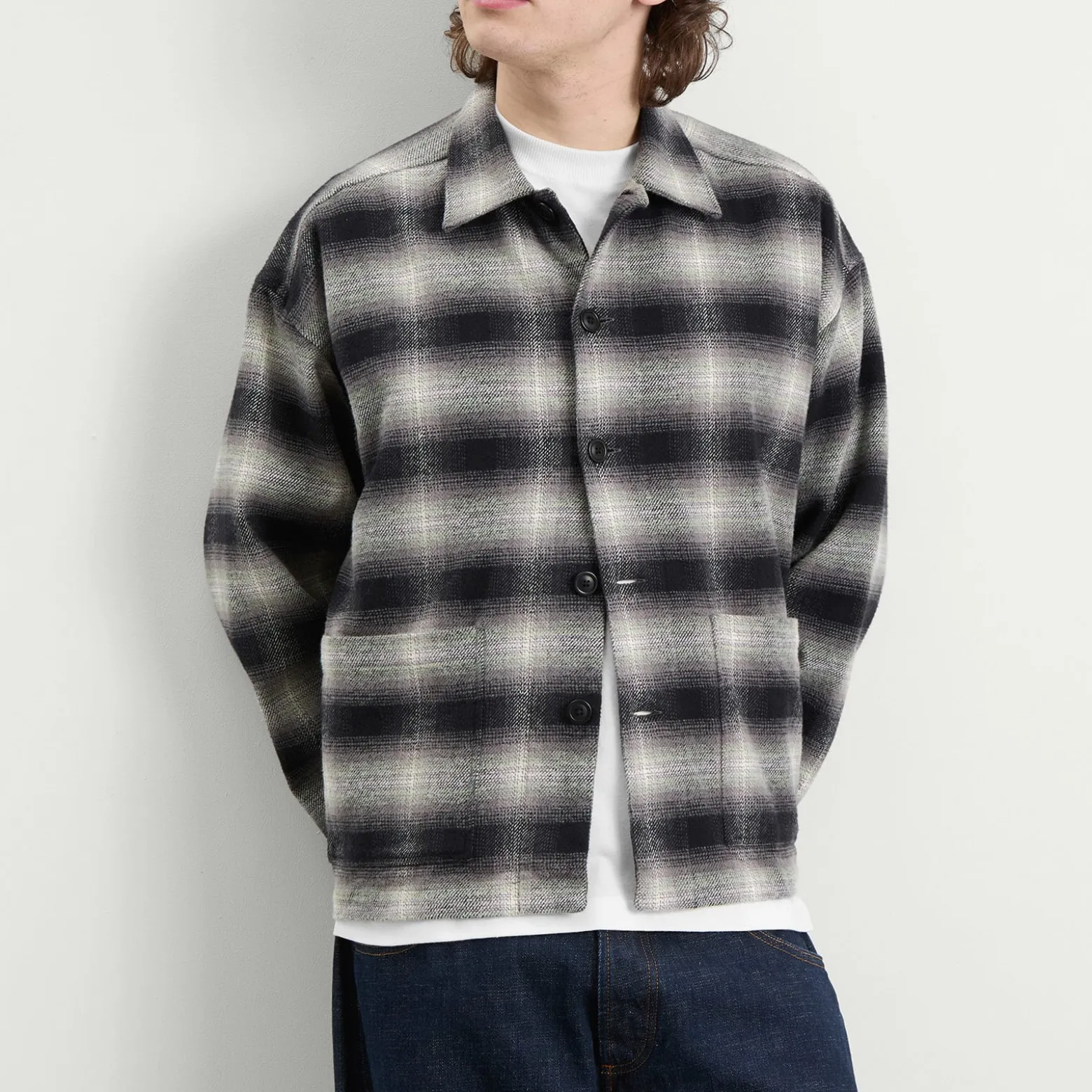 YMC PJ Check Flannel Overshirt