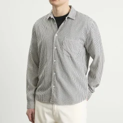 YMC Seersucker Stripe Curtis Shirt