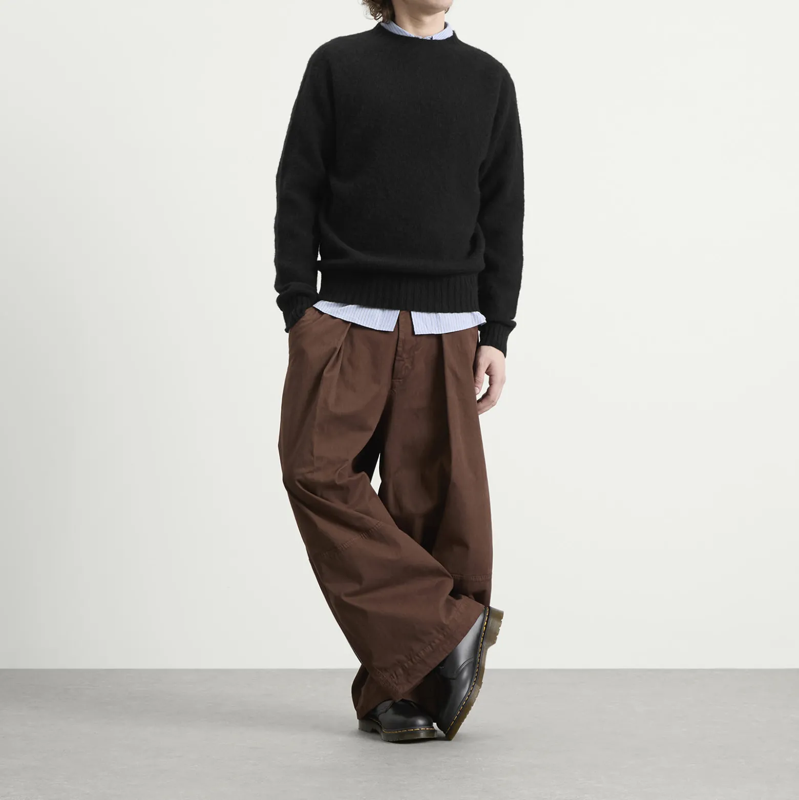 YMC Suedehead Crew Neck Jumper