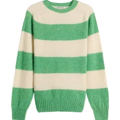 YMC Suedehead Stripe Crew Neck Jumper